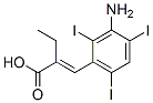 CAS 登录号：1215-70-9， (2E)-2-[(3-氨基-2,4,6-三碘苯基)亚甲基]丁酸