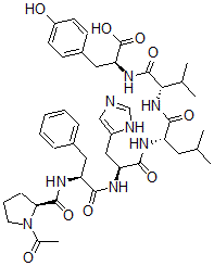 CAS 登录号：121520-99-8， N-(N-(N-(N-(N-(1-乙酰基-L-脯氨酰)-L-苯丙氨酰)-L-组氨酰)-L-亮氨酰)-L-缬氨酰)-L-酪氨酸