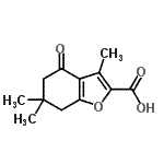 CAS#: 121625-80-7, 3,6,6-Trimethyl-4-Oxo-4,5,6,7-Tetrahydro-1-Benzofuran-2-Carboxylic Acid