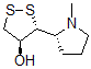 CAS 登录号：121702-93-0， (3R,4S)-3-[(2R)-1-甲基吡咯烷-2-基]二噻戊环-4-醇