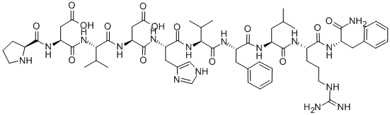 CAS#: 121801-61-4, L-Prolyl-L-alpha-Aspartyl-L-Valyl-L-alpha-Aspartyl-L-Histidyl-L-Valyl-L-Phenylalanyl-L-Leucyl-L-Arginyl-L-Phenylalaninamide