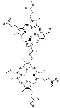 CAS 登录号：121806-85-7， 原卟啉二甲基酯血卟啉醚
