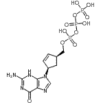 CAS 登录号：121864-74-2， 三磷酸,单[[(1S,4R)-4-(2-氨基-3,6-二氢-6-氧代-9H-嘌呤-9-基)-2-环戊烯-1-基]甲基]酯