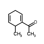 CAS 登录号：121950-88-7， 1-(6-甲基-1,4-环己二烯-1-基)乙酮