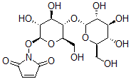 CAS 登录号：122018-89-7， 1-[(2S,3R,4R,5S,6R)-3,4-二羟基-6-(羟基甲基)-5-[(2R,3R,4S,5S,6R)-3,4,5-三羟基-6-(羟基甲基)四氢吡喃-2-基]氧基四氢吡喃-2-基]氧基吡咯-2,5-二酮