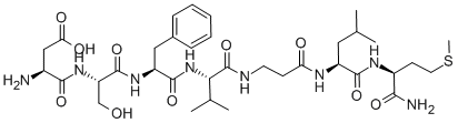 CAS#: 122063-01-8, L-alpha-Aspartyl-L-Seryl-L-Phenylalanyl-L-Valyl-beta-Alanyl-L-Leucyl-L-Methioninamide