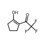 CAS 登录号：122082-18-2， 2,2,2-三氟-1-(2-羟基-1-环戊烯-1-基)乙酮