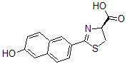 CAS 登录号：122364-82-3， (4S)-4,5-二氢-2-(6-羟基-2-萘基)-噻唑-4-羧酸