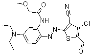 CAS#: 122371-93-1, N-[2-[(4-Chloro-3-Cyano-5-Formyl-2-Thienyl)Azo]-5-(Diethylamino)Phenyl]-2-Methoxy-Acetamide