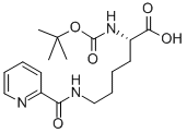 CAS 登录号：122532-80-3， N2-[(1,1-二甲基乙氧基)羰基]-N6-(2-吡啶基羰基)-L-赖氨酸