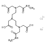 CAS 登录号：122760-91-2， N,N-二[2-[(羧甲基)[2-(甲基氨基)-2-氧代乙基]氨基]乙基]-甘氨酸钙钠盐(1:1:1)