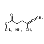 CAS 登录号：122885-32-9， 甲基2-氨基-4-甲基-4,5-己二烯酸酯