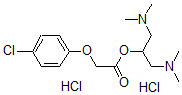 CAS 登录号：122984-57-0， 1,3-二(二甲基氨基)丙-2-基2-(4-氯苯氧基)乙酸酯二盐酸盐