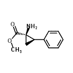CAS 登录号：123039-88-3， 甲基(1R,2R)-1-氨基-2-苯基环丙烷羧酸酯