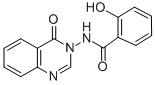 CAS 登录号：123199-81-5， 2-羟基-N-(4-氧代喹唑啉-3-基)苯甲酰胺