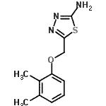 CAS 登录号：123217-00-5， 5-[(2,3-二甲基苯氧基)甲基]-1,3,4-噻二唑-2-胺