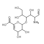 CAS 登录号：123228-39-7， 2-氨基-2-脱氧-4-O-(4-脱氧己-4-烯吡喃糖基)己糖