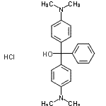 CAS 登录号：123333-61-9， 二[4-(二甲基氨基)苯基](苯基)甲醇盐酸盐(1:1)