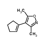 CAS 登录号：123371-93-7， 4-(1-环戊烯-1-基)-3,5-二甲基-1,2-恶唑