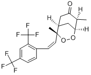 CAS 登录号：123407-36-3， (1R,4S,5S,8R)-8-[(Z)-2-[2,4-二(三氟甲基)苯基]乙烯基]-4,8-二甲基-6,7-二氧杂双环[3.3.1]壬烷-3-酮