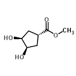 CAS 登录号：123411-96-1， 甲基(1S,3R,4S)-3,4-二羟基环戊烷羧酸酯