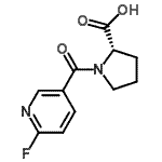 CAS 登录号：123412-44-2， 1-[(6-氟-3-吡啶基)羰基]-L-脯氨酸