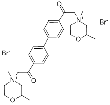 CAS 登录号：123489-68-9， 2-(2,4-二甲基吗啉-4-鎓-4-基)-1-[4-[4-[2-(2,4-二甲基吗啉-4-鎓-4-基)乙酰基]苯基]苯基]乙烷酮二溴化物