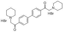 CAS 登录号：123489-70-3， 2-哌啶-1-基-1-[4-[4-(2-哌啶-1-基乙酰基)苯基]苯基]乙酮二氢溴酸盐