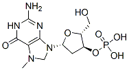 CAS 登录号：123497-14-3， [(2R,5R)-5-(2-氨基-7-甲基-6-氧代-3,8-二氢嘌呤-9-基)-2-(羟基甲基)-2,5-二氢呋喃-3-基]磷酸二氢酯