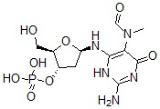 CAS#: 123497-15-4, [(2R,3S,5R)-5-[[2-Amino-5-(Formyl-Methylamino)-6-Oxo-3H-Pyrimidin-4-Yl]Amino]-2-(Hydroxymethyl)Oxolan-3-Yl] Dihydrogen Phosphate