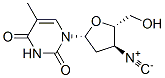 CAS 登录号：123533-12-0， 1-[(2R,4S,5S)-5-(羟基甲基)-4-异氰基四氢呋喃-2-基]-5-甲基嘧啶-2,4-二酮