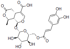 CAS#: 123562-49-2, (1S,4aS,8R,8aS)-1-[(2S,3R,4S,5S,6R)-6-[[(E)-3-(3,4-Dihydroxyphenyl)Prop-2-Enoyl]Oxymethyl]-3,4,5-Trihydroxyoxan-2-Yl]Oxy-8-Methyl-6-Oxo-4A,5,8,8alpha-Tetrahydro-1H-Pyrano[5,4-c]Pyran-4-Carboxylic Acid