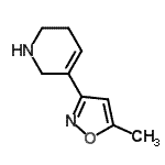 CAS#: 123686-29-3, 5-(5-Methyl-1,2-Oxazol-3-Yl)-1,2,3,6-Tetrahydropyridine