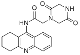 CAS 登录号：123793-07-7， 2-[2,5-二氧代-4-(1,2,3,4-四氢吖啶-9-基)哌嗪-1-基]乙酰胺