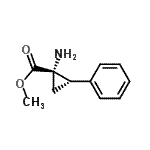 CAS 登录号：123806-65-5， 甲基(1S,2S)-1-氨基-2-苯基环丙烷羧酸酯