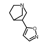 CAS 登录号：123917-10-2， 3-(1,2-恶唑-5-基)-1-氮杂双环[2.2.1]庚烷