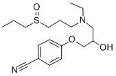 CAS#: 123955-10-2, 4-[3-(Ethyl-(3-Propylsulfinylpropyl)Amino)-2-Hydroxypropoxy]Benzonitrile