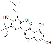 CAS#: 124166-28-5, 3-[2,4-Dihydroxy-5-(2-Methylbut-3-En-2-Yl)-3-(3-Methylbut-2-Enyl)Phenyl]-5,7-Dihydroxychromen-4-One
