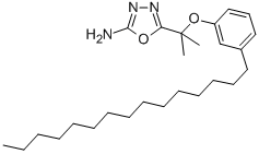 CAS#: 124237-30-5, 5-[2-(3-Pentadecylphenoxy)Propan-2-Yl]-1,3,4-Oxadiazol-2-Amine