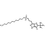 CAS#: 124351-77-5, 7-Chloro-3-[3-(Dodecylsulfonyl)Propyl]-6-(2-Methyl-2-Propanyl)-1H-Pyrazolo[5,1-c][1,2,4]Triazole