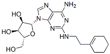 CAS 登录号：124498-87-9， (2R,3R,4S,5R)-2-[6-氨基-2-[2-(1-环己烯基)乙基氨基]嘌呤-9-基]-5-(羟基甲基)四氢呋喃-3,4-二醇