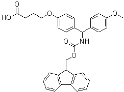 CAS#: 124504-64-9, 4-{4-[{[(9H-Fluoren-9-Ylmethoxy)Carbonyl]Amino}(4-Methoxyphenyl)Methyl]Phenoxy}Butanoic Acid