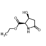 CAS#: 124618-50-4, Ethyl (3S)-3-Hydroxy-5-Oxo-D-Prolinate