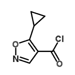 CAS 登录号：124845-05-2， 5-环丙基-1,2-恶唑-4-甲酰氯