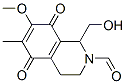CAS 登录号:124909-66-6, 1-(羟基甲基)-7-甲氧基-6-甲基-5,8-二氧代-3,4-二氢-1H-异喹啉-2-甲醛
