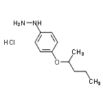 CAS 登录号：124993-63-1， [4-(2-戊烷基氧基)苯基]肼盐酸盐(1:1)