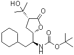 CAS 登录号：125016-14-0， {(1S)-2-环己基-1-[(2S,4R)-4-(2-羟基-2-丙基)-5-氧代四氢-2-呋喃基]乙基}氨基甲酸叔丁酯