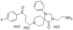 CAS 登录号：125094-03-3， 3-(2-氨基乙基)-8-[4-(4-氟苯基)-4-氧代丁基]-1-苯基-1,3,8-三氮杂螺[4.5]癸烷-4-酮三盐酸盐