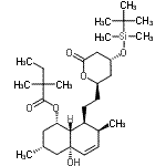 CAS#: 125142-16-7, (1S,3R,4aS,7S,8S,8aS)-8-{2-[(2R,4R)-4-{[Dimethyl(2-Methyl-2-Propanyl)Silyl]Oxy}-6-Oxotetrahydro-2H-Pyran-2-Yl]Ethyl}-4A-Hydroxy-3,7-Dimethyl-1,2,3,4,4A,7,8,8A-Octahydro-1-Naphthalenyl 2,2-Dimethylbuta Noate