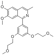CAS#: 125175-65-7, 1-[3,5-Bis(2-Methoxyethoxy)Phenyl]-6,7-Dimethoxy-3-Methylisoquinoline